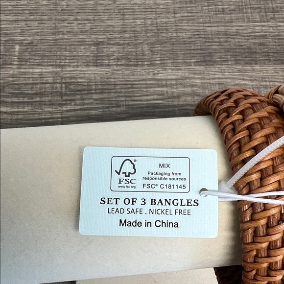 Piper K | Woven Bangles ~ Set of 3 - Picture 3 of 5